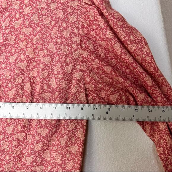 Vintage Priscilla Cottage Core Prairie Dress Pink Cottagecore Boho 1970s - Picture 8 of 11